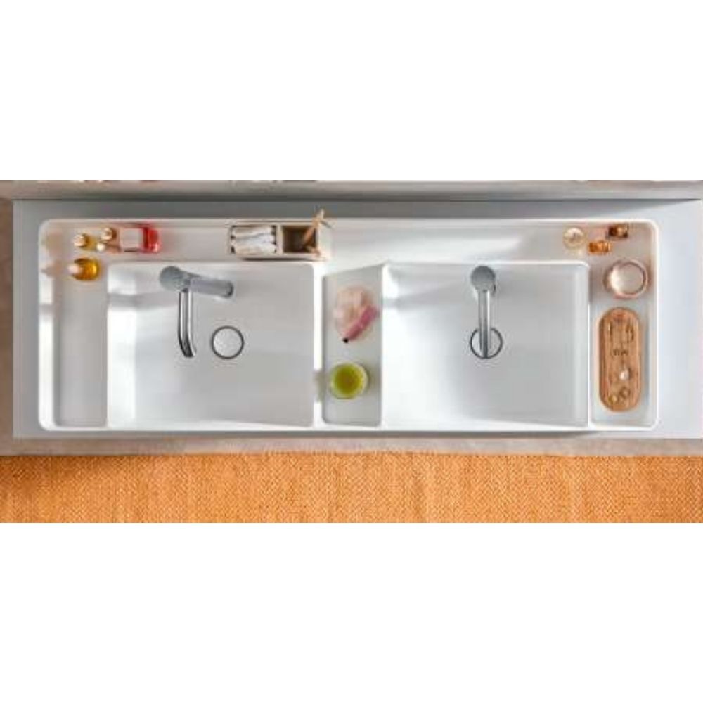 Duravit White High Gloss Bento Starck Box Double Wash Basin